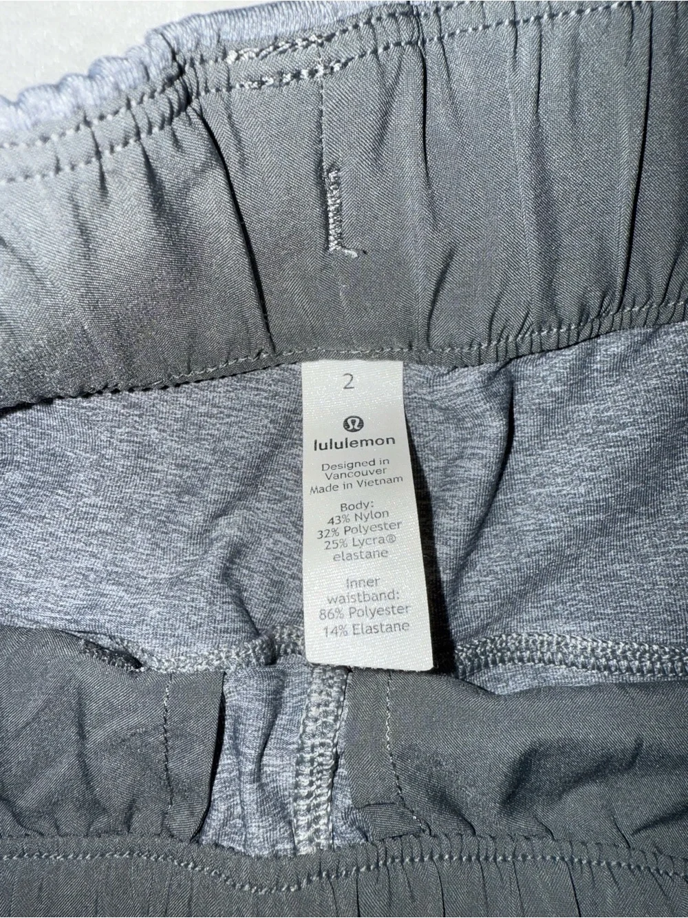 Lululemon’s Charcoal Gray Drawstring Athletic Shorts